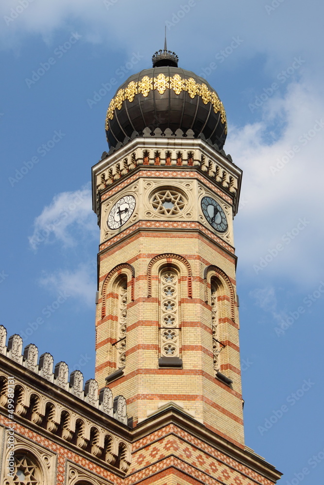 Tower of the Great Synagogue of Budapest, Hungary