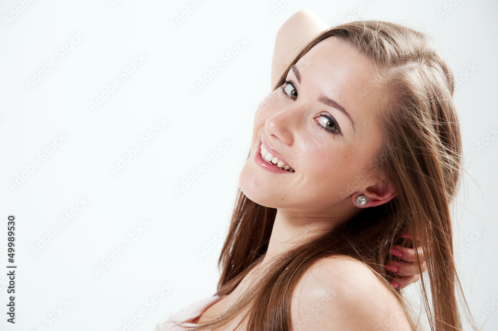 Fototapeta premium Young beautiful woman
