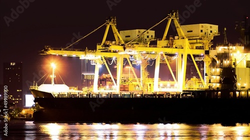 Industrial Container Cargo freight ship