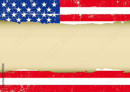 US scratched flag