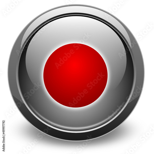 record, vector-button
