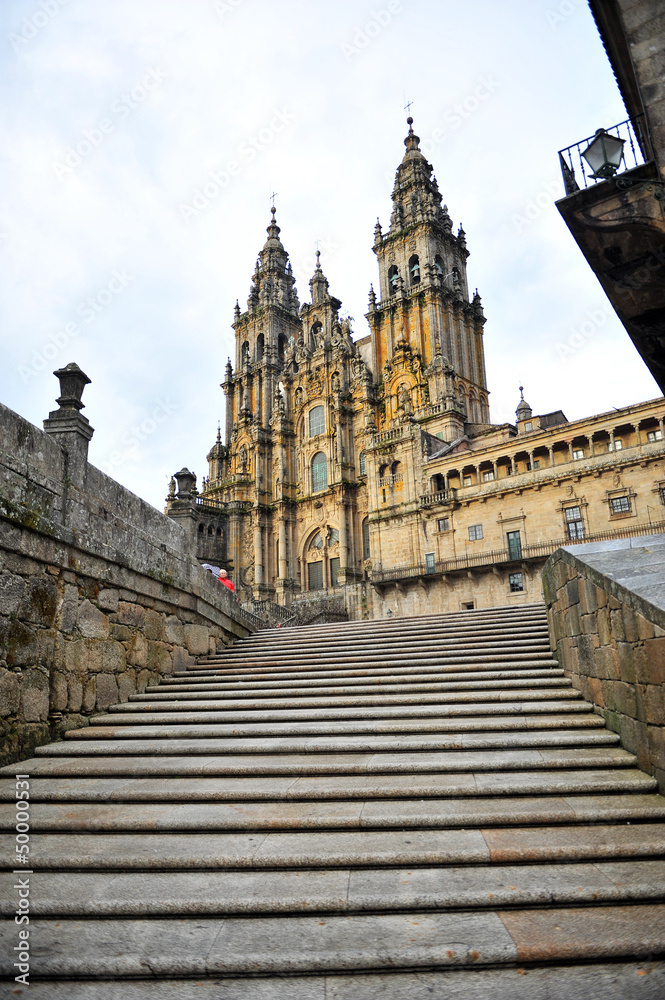 Catedral de Santiago de Compostela, escalinatas
