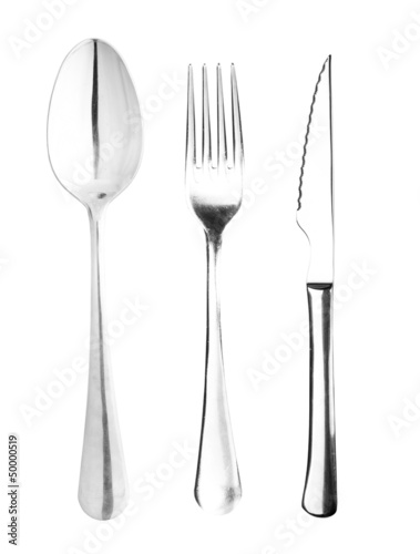 Fork, spoon and knife