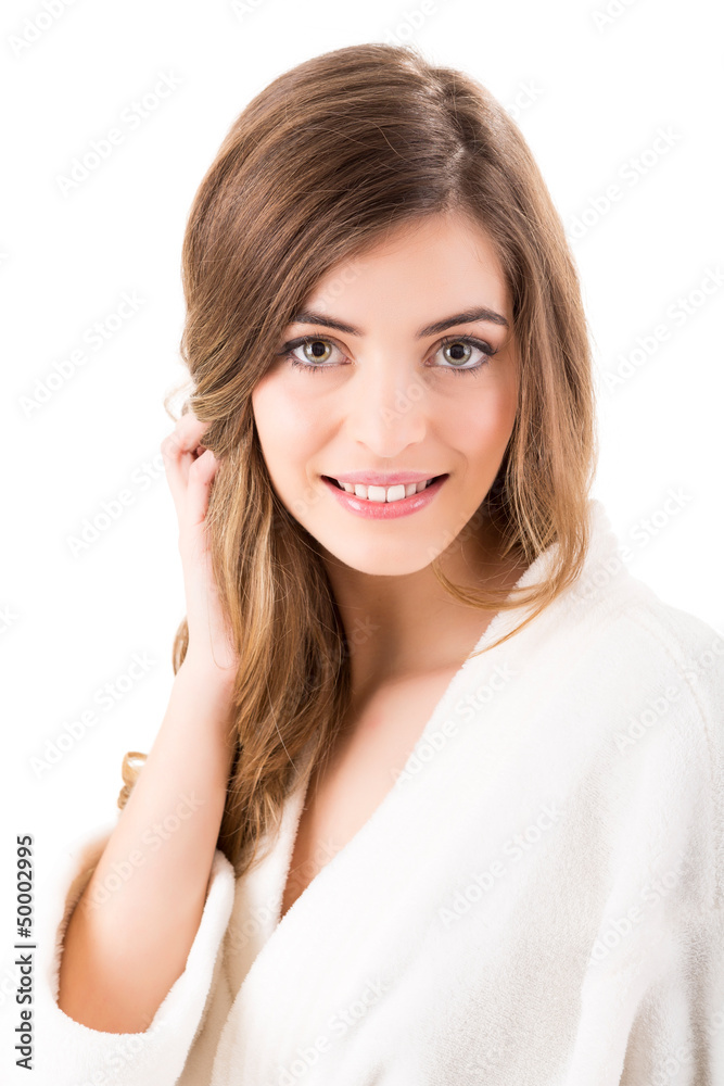Portrait of a beautiful blonde woman - Beauty Care Portrait of a beautiful blonde woman - Beauty Care