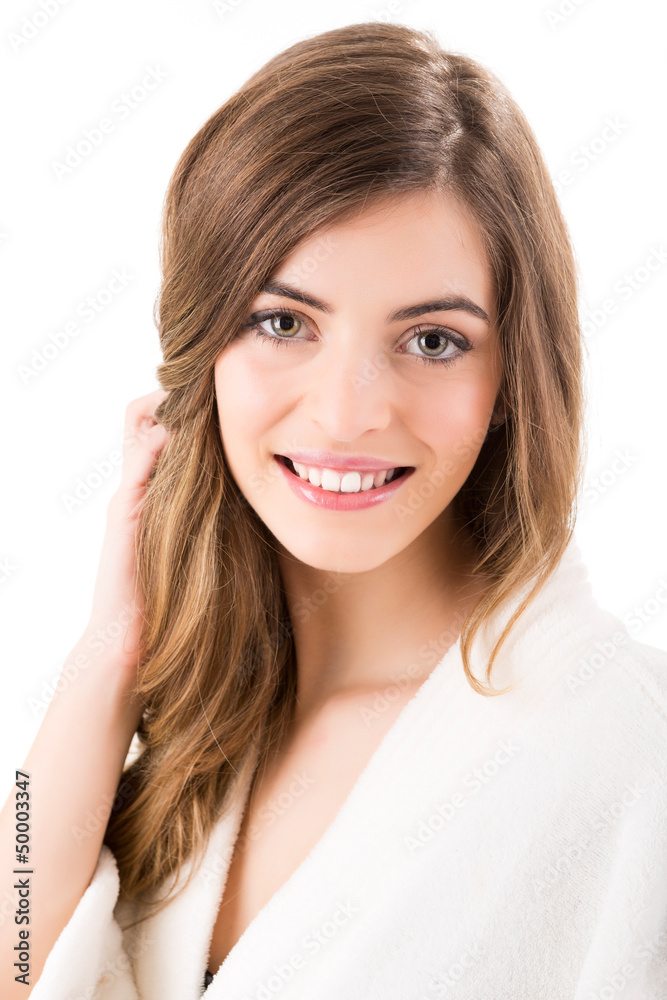 Portrait of a beautiful blonde woman - Beauty Care Portrait of a beautiful blonde woman - Beauty Care