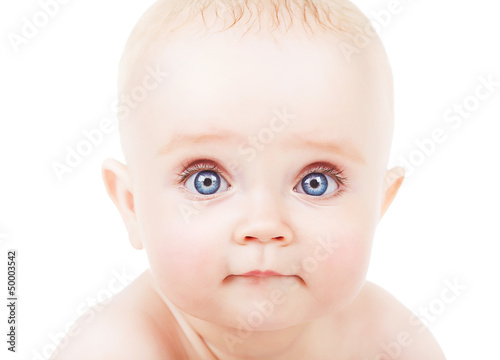 cute baby with blue eyes