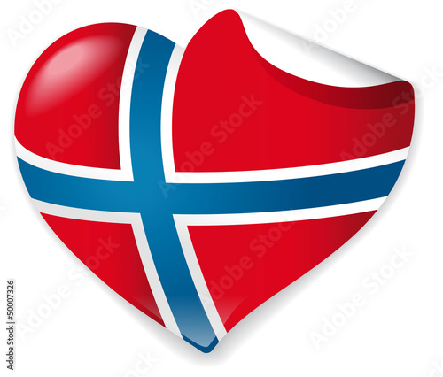 Vector Heart Norway photo