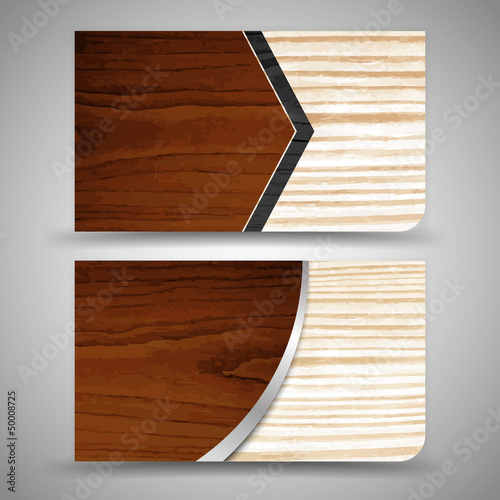 Vector abstract creative business cards (set template)