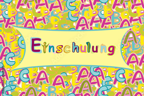 Einschulungs Karte - Vektor