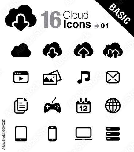 Basic - Cloud computing Icons