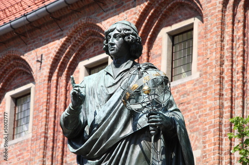 Canvastavla Nicolaus Copernicus statue