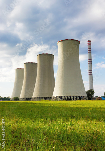 Coal-burning power plant