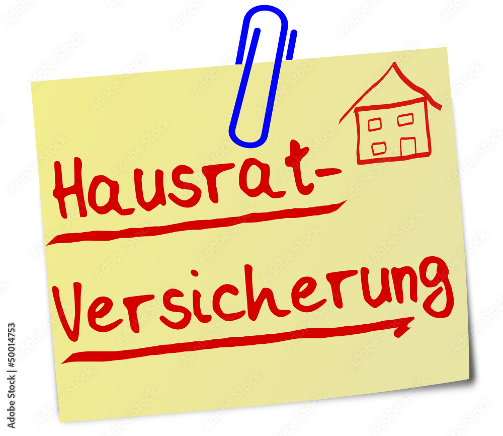 Hausrat Versicherung Notiz  #130302-svg02