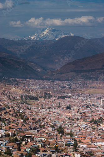 Cusco with snow covered Andes