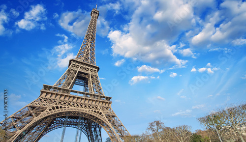 Fototapeta Naklejka Na Ścianę i Meble -  Beautiful view of Eiffel Tower in Paris