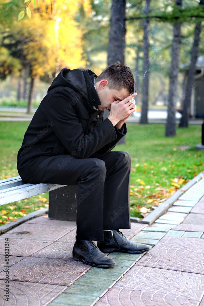 Sad Young Man Sad Young Man