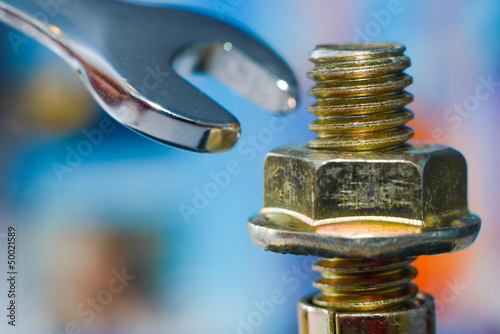 chrome spanner with nut