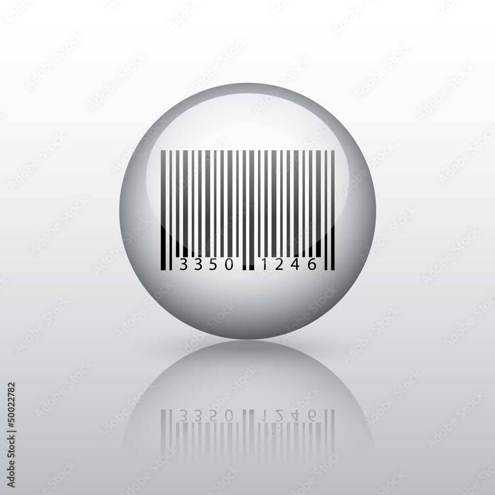 Sphere with barcode Sphere with barcode
