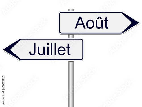 Vacances. Chassé-croisé juillet août