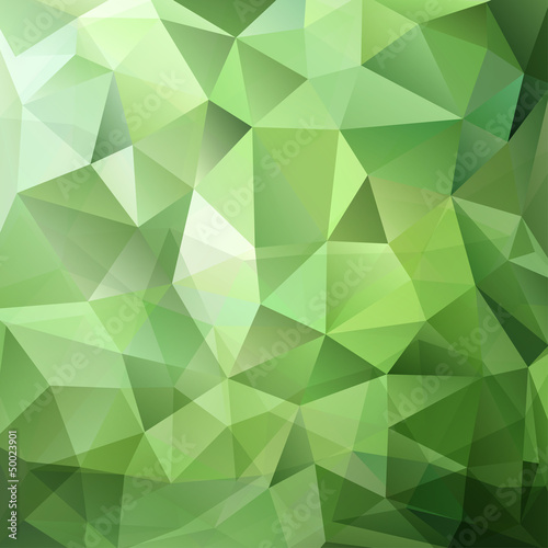 Abstract green triangle background