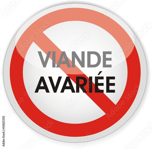 panneau viande avariée