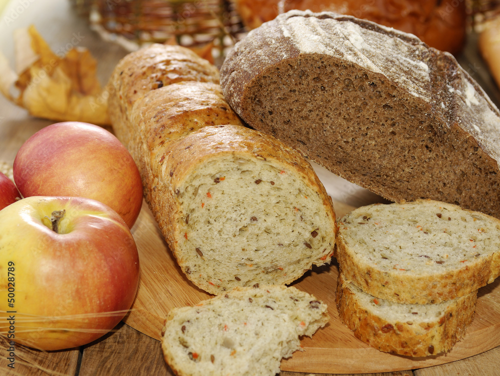 Different kinds of bread