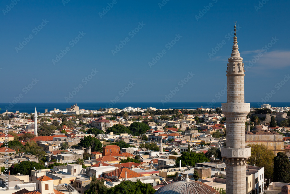 Panoramic sight of Rhodes Old town