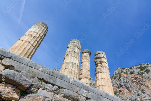 Ruins of Apollo temple, Delphi, Greece