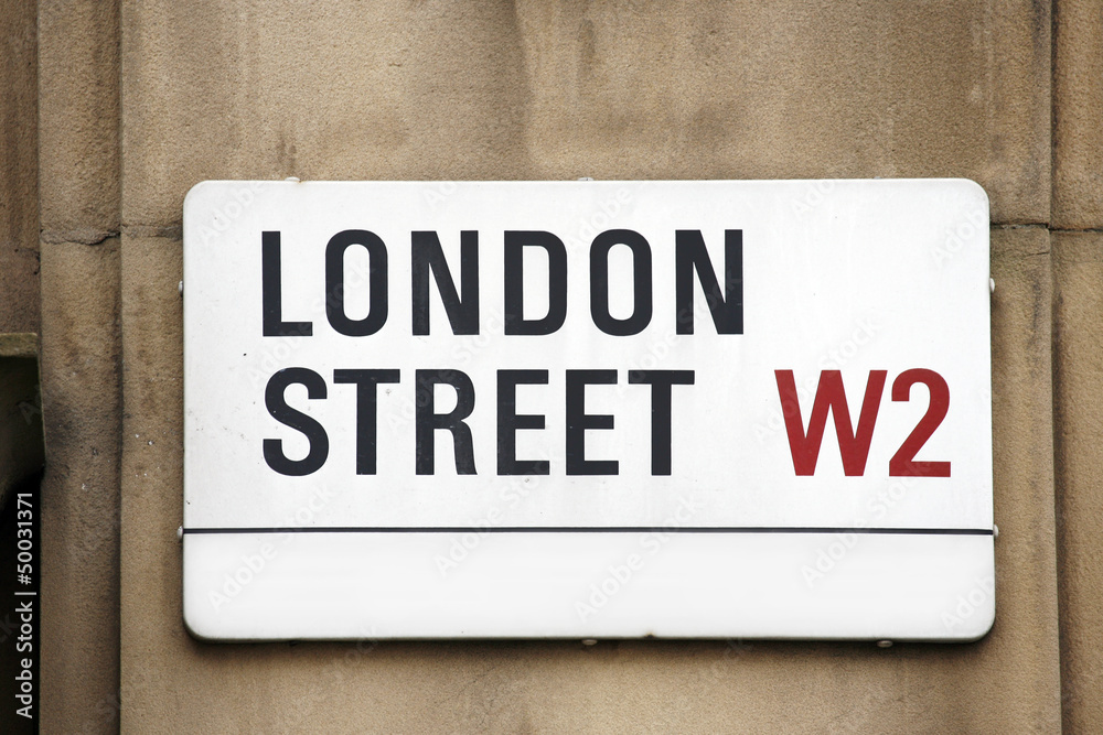 Fototapeta premium London Street Sign, LONDON STREET