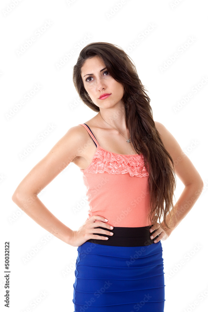 Sad young woman. Beautiful girl in depressive mood. Sad young woman. Beautiful girl in depressive mood.
