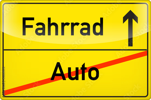 Auto ade! Fahrrad hallo
