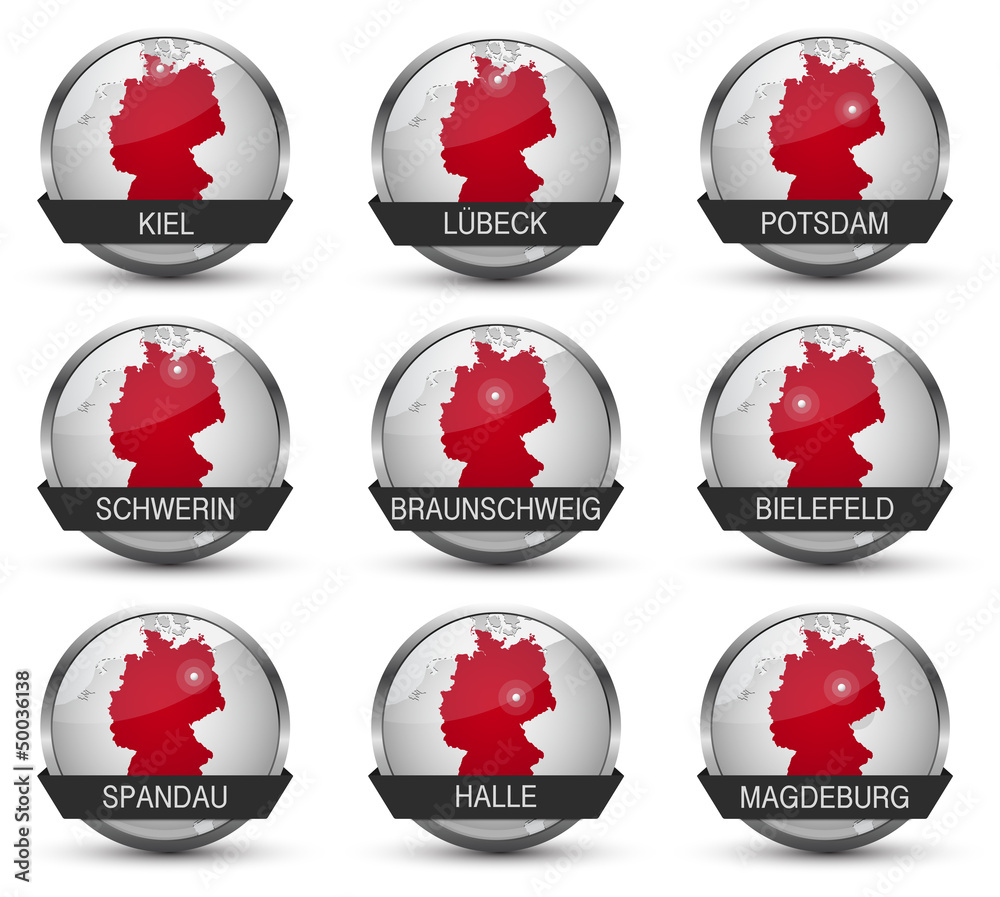 Vector Icons *** Städte Deutschland (4) Vector Icons *** Städte Deutschland (4)
