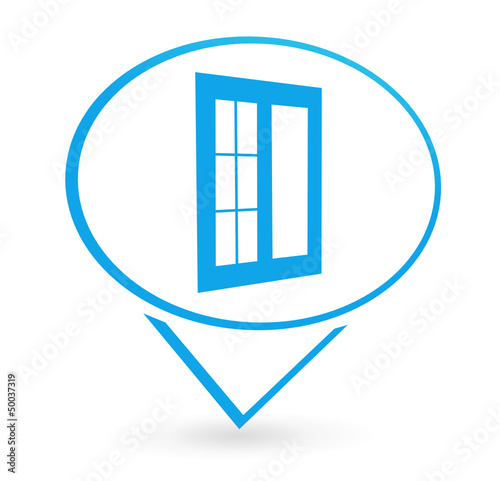 fenêtre sur signet bleu