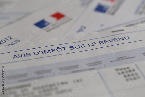 Foto Avis d'impots sur le revenu
