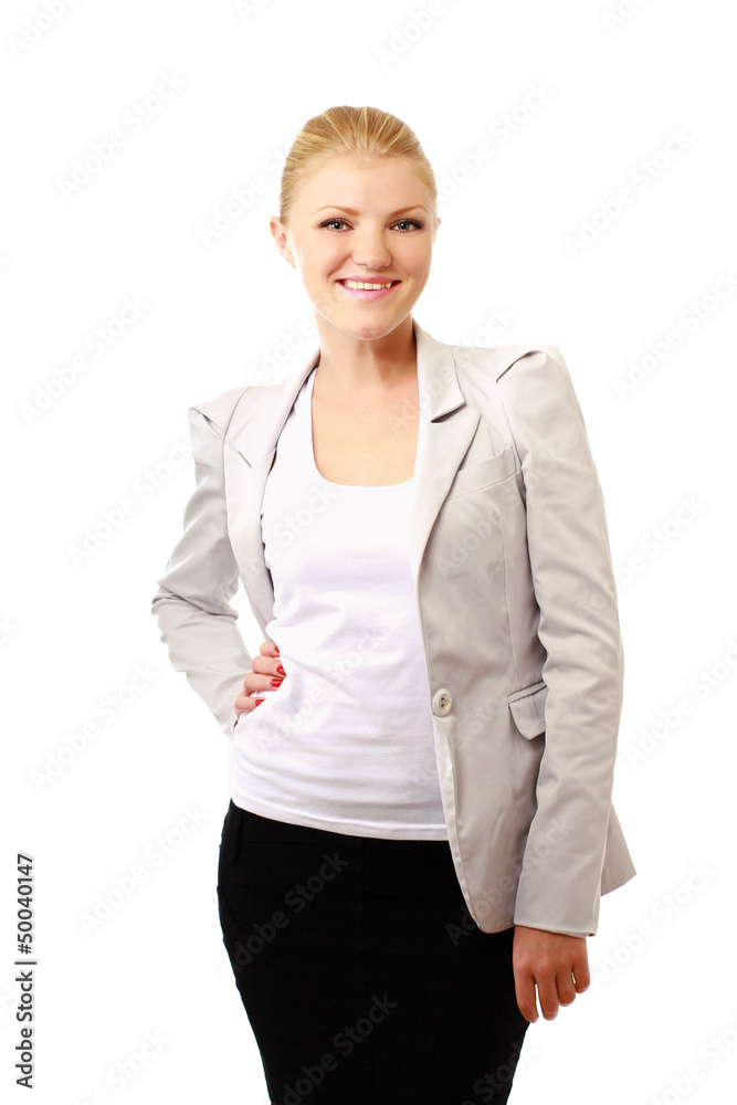 Business woman isolated on white background Business woman isolated on white background