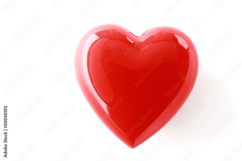 Red heart isolated on white background Red heart isolated on white background