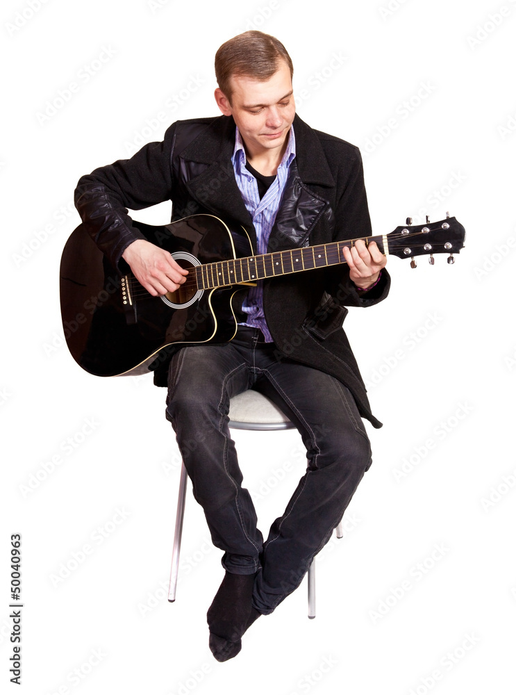Obraz premium Man playing guitar