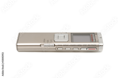 dictaphone isolated on white background