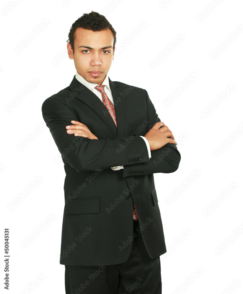 A portrait of a businessman standing A portrait of a businessman standing