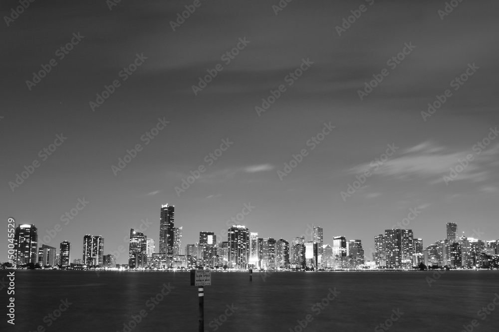 Fototapeta premium Miami Black and White