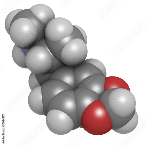 3,4-methylenedioxymethamphetamine (MDMA, XTC) drug molecule, che