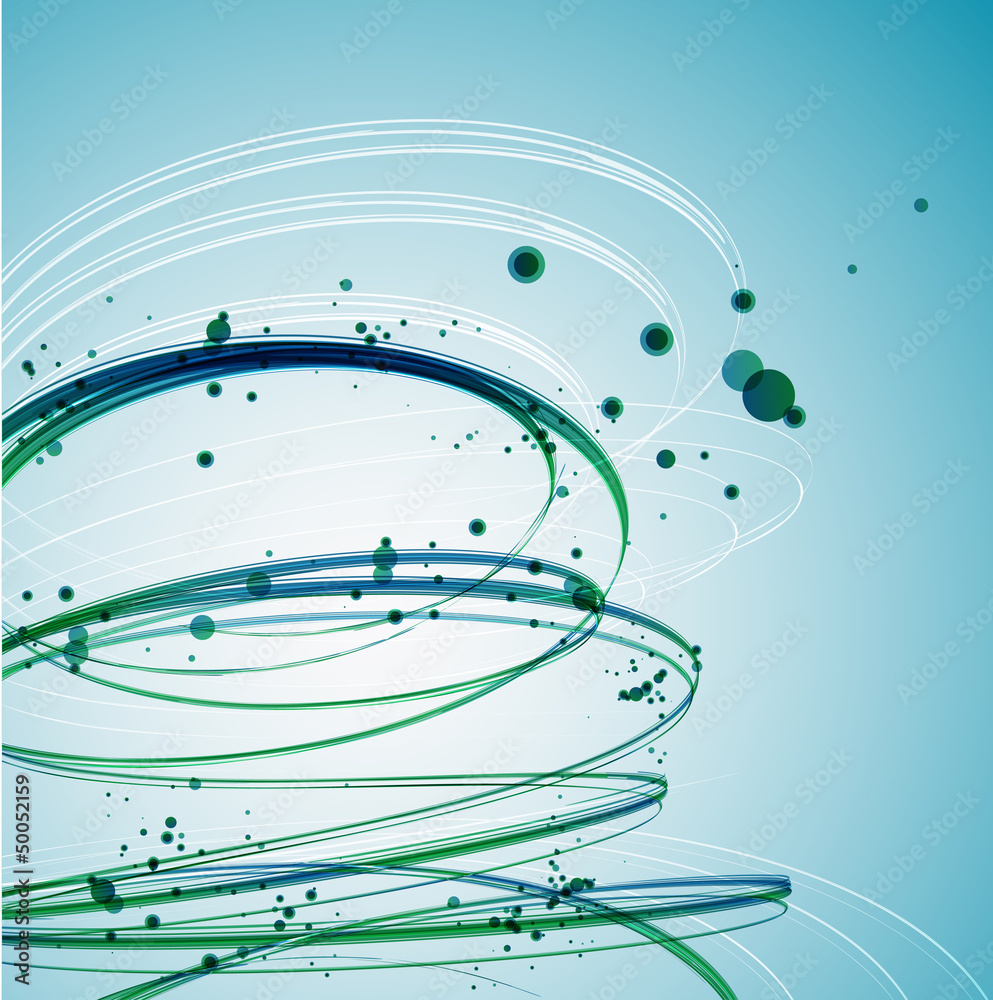 Abstract Green Wave background. Vector Abstract Green Wave background. Vector