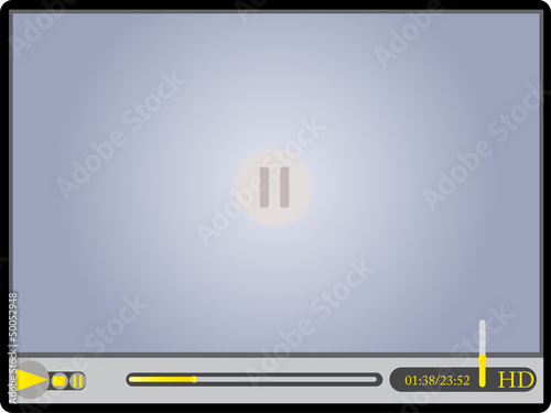 Media player interface - vector