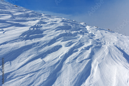 winter hills scene