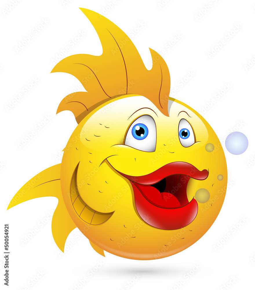 Smiley Vector Illustration - Fishy Face