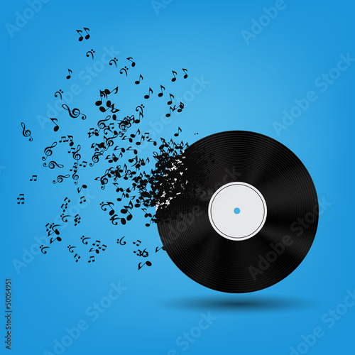 Abstract music background vector illustration for your design