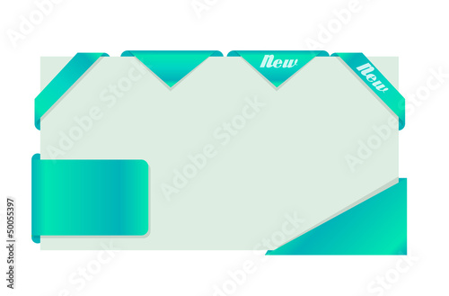 Set of ribbons. Vector illustration.