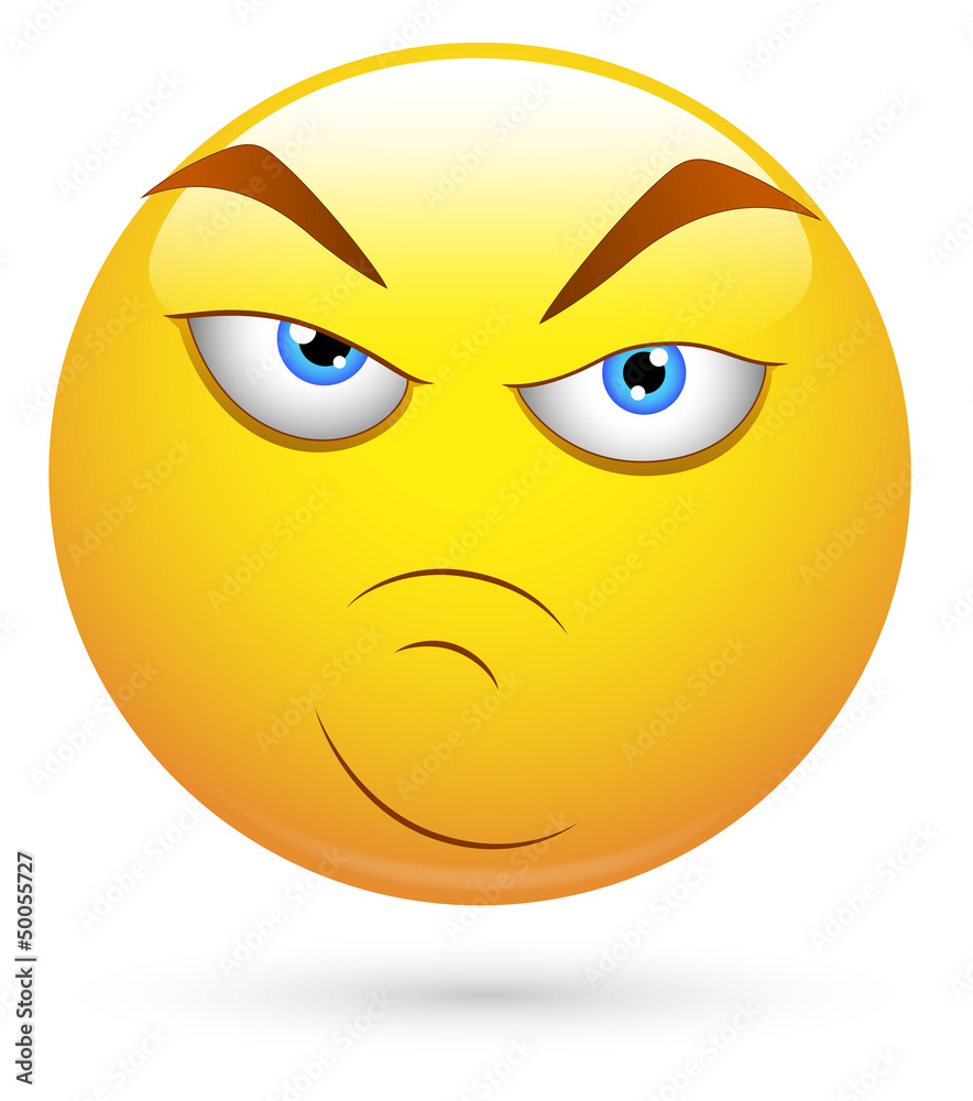 Smiley Vector Illustration - Attitude Face Smiley Vector Illustration - Attitude Face