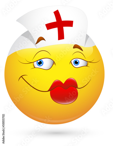 Smiley Vector Illustration - Nurse