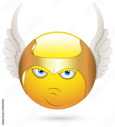 Smiley Vector Illustration - Cherub Angel